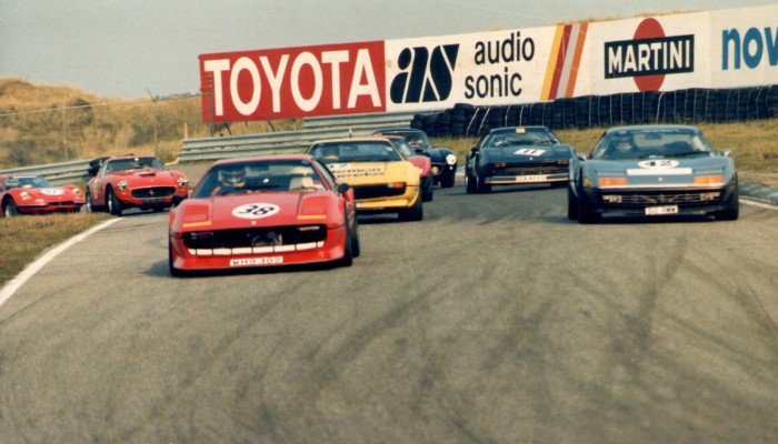 Nick Harvey (#38) leads at Zandvoort