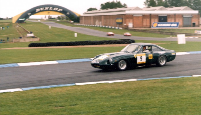 Mike McQuaker in his Lusso / LMB at Donington